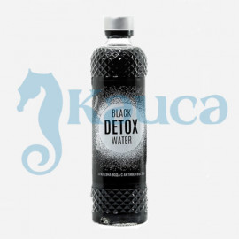 Детоксикираща вода Black Detox с активен въглен 0.330 л, стъкло, 12 броя