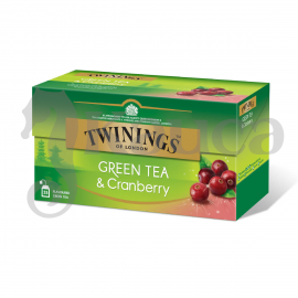 Twinings, Зелен чай и боровинка, 25 х 2 г