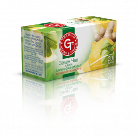 Premium GT Зелен чай, лимон, гинко и джинджифил 20 броя